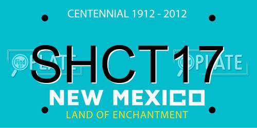 SHCT17 New Mexico License Plate