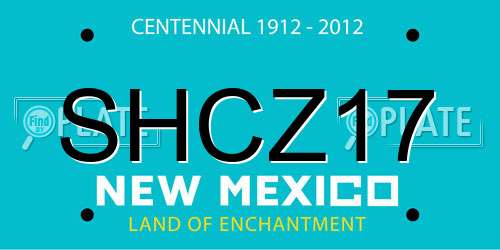 SHCZ17 New Mexico License Plate