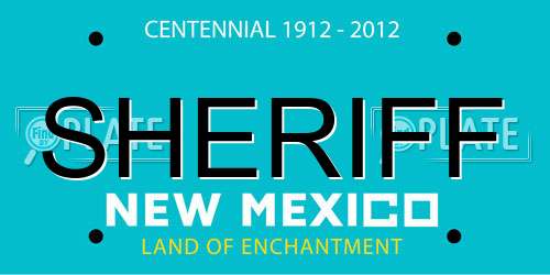 SHERIFF New Mexico License Plate