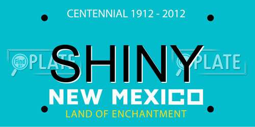 SHINY New Mexico License Plate