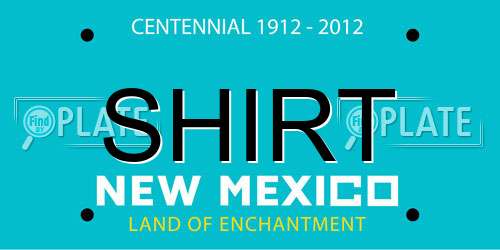 SHIRT New Mexico License Plate