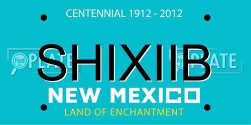 SHIXIIB New Mexico License Plate