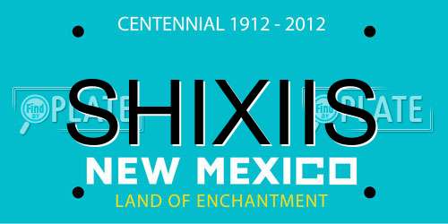 SHIXIIS New Mexico License Plate
