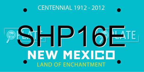 SHP16E New Mexico License Plate