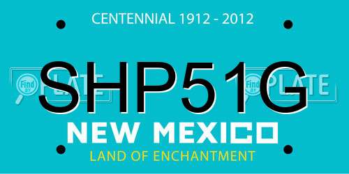 SHP51G New Mexico License Plate