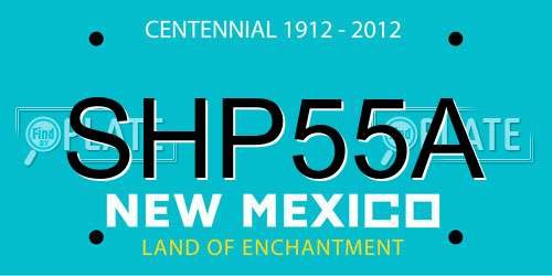 SHP55A New Mexico License Plate