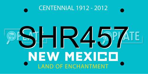 SHR457 New Mexico License Plate