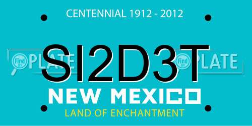 SI2D3T New Mexico License Plate