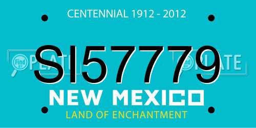 SI57779 New Mexico License Plate