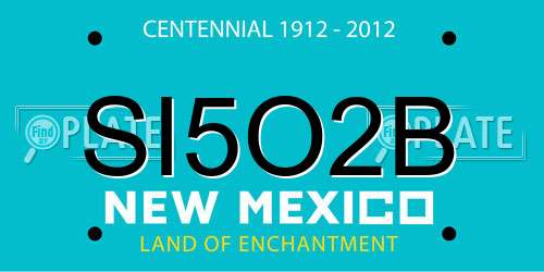 SI5O2B New Mexico License Plate