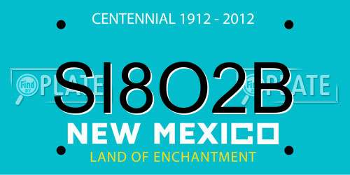 SI8O2B New Mexico License Plate