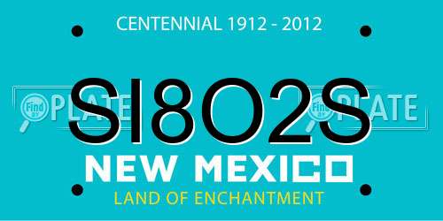 SI8O2S New Mexico License Plate