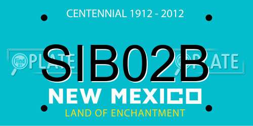 SIB02B New Mexico License Plate