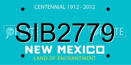 SIB2779 New Mexico License Plate