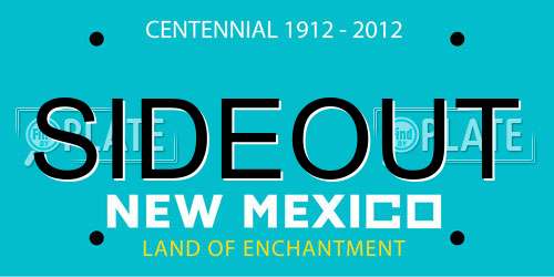 SIDEOUT New Mexico License Plate