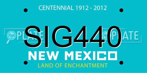 SIG440 New Mexico License Plate