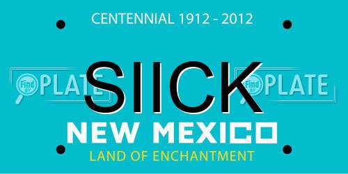 SIICK New Mexico License Plate
