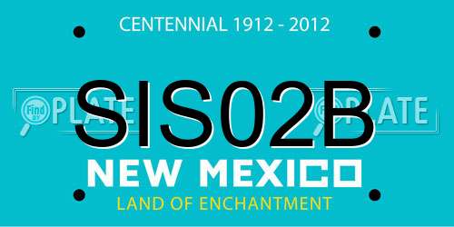 SIS02B New Mexico License Plate