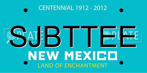 SJBTTEE New Mexico License Plate