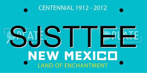 SJSTTEE New Mexico License Plate