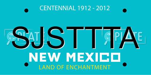 SJSTTTA New Mexico License Plate
