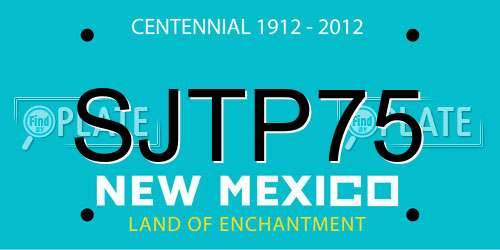 SJTP75 New Mexico License Plate