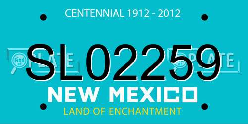 SL02259 New Mexico License Plate