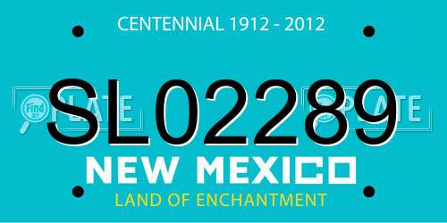 SL02289 New Mexico License Plate