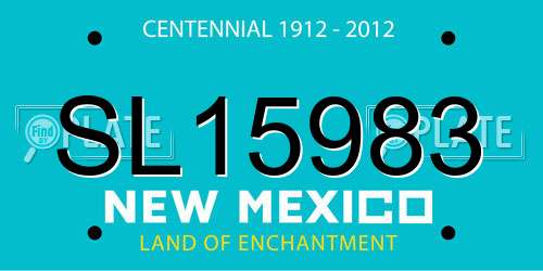 SL15983 New Mexico License Plate