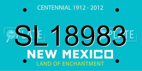 SL18983 New Mexico License Plate
