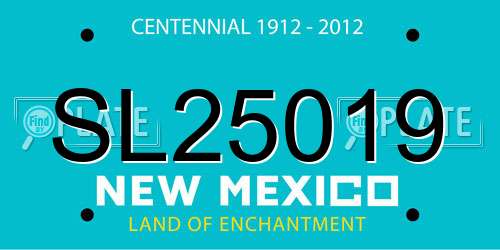 SL25019 New Mexico License Plate