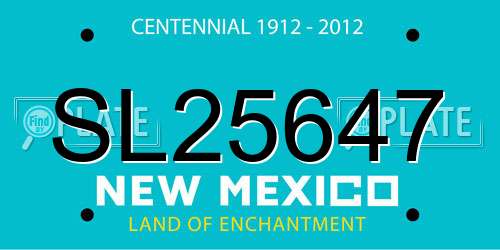 SL25647 New Mexico License Plate
