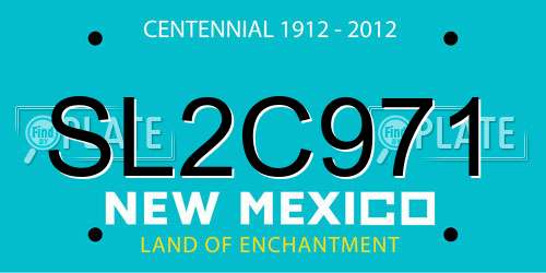 SL2C971 New Mexico License Plate