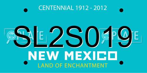 SL2S019 New Mexico License Plate