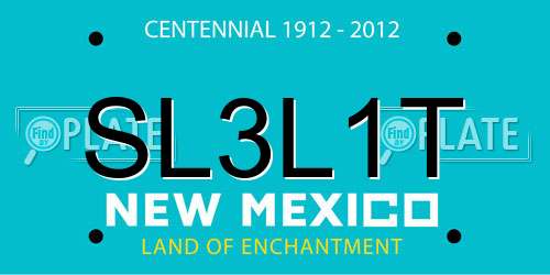 SL3L1T New Mexico License Plate