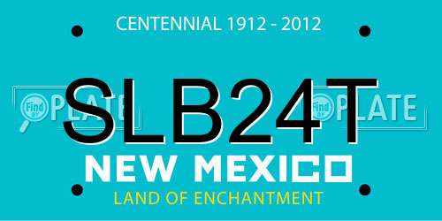 SLB24T New Mexico License Plate