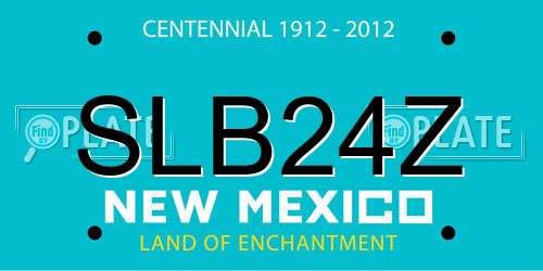 SLB24Z New Mexico License Plate