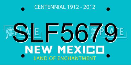 SLF5679 New Mexico License Plate