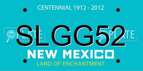 SLGG52 New Mexico License Plate