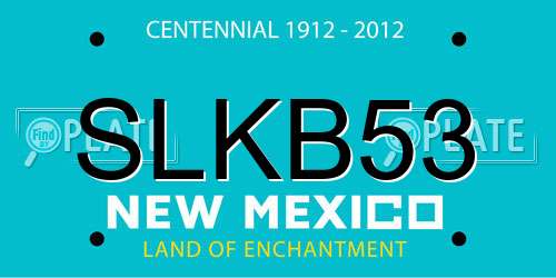 SLKB53 New Mexico License Plate