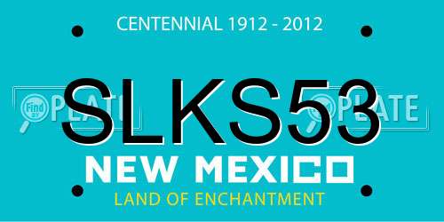 SLKS53 New Mexico License Plate