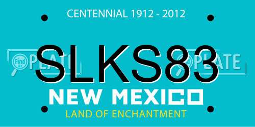 SLKS83 New Mexico License Plate