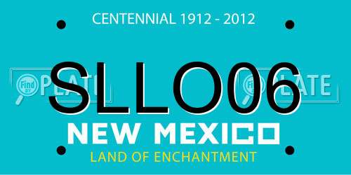 SLLO06 New Mexico License Plate