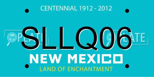 SLLQ06 New Mexico License Plate