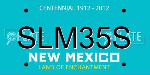 SLM35S New Mexico License Plate