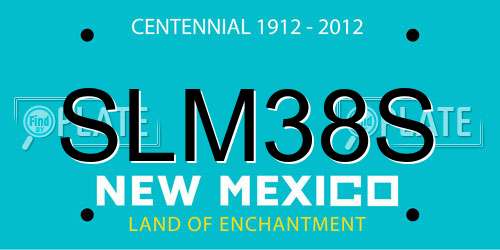 SLM38S New Mexico License Plate