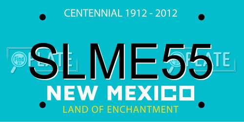 SLME55 New Mexico License Plate