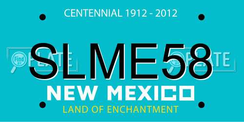 SLME58 New Mexico License Plate