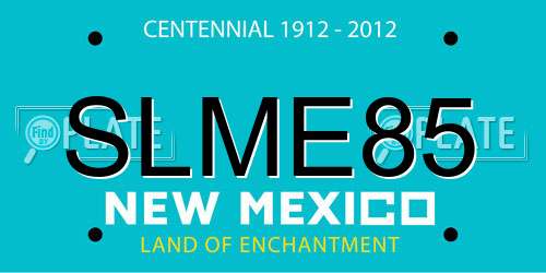SLME85 New Mexico License Plate
