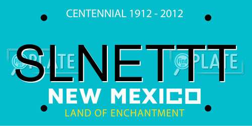 SLNETTT New Mexico License Plate